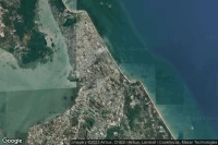 Vue aérienne de Songkhla