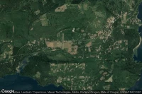 Vue aérienne de Mount Saint Helens Aero Ranch