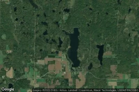 Vue aérienne de Silver Lake