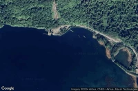 Vue aérienne de Rivers Inlet