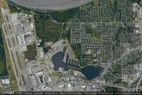 Vue aérienne de Lake Hood