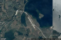 Vue aérienne de Lake Louise