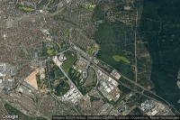 Vue aérienne de Nürnberg Frankenstadion Sonderbahnsteig