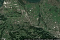 Vue aérienne de Rheineck Schifflände