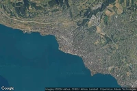 Vue aérienne de Vevey gare