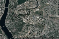 Vue aérienne de Sankt-Peterburg Finlyandskiy