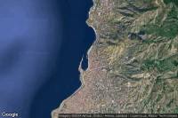 Vue aérienne de Reggio di Calabria Santa Caterina