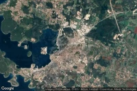 Vue aérienne de Pula Autobusni Kolodvor