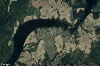 Vue aérienne de Sørumsand stasjon