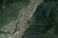 Vue aérienne de Bellinzona Via Daro