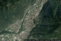 Vue aérienne de Bellinzona Via Jauch