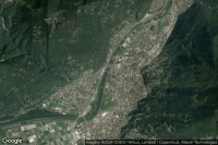 Vue aérienne de Bellinzona Via Pierino Tatti