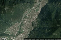 Vue aérienne de Bellinzona Via Vela