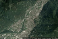 Vue aérienne de Bellinzona Viale Franscini