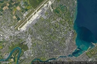 Vue aérienne de Genève Colladon