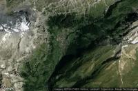 Vue aérienne de Leukerbad Lärchenwald
