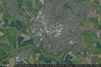 Vue aérienne de Wrexham Central