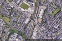 Vue aérienne de Wrexham General