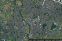 Vue aérienne de Worcester Foregate Street