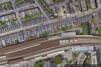 Vue aérienne de London Waterloo (East)