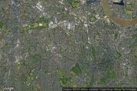 Vue aérienne de Queens Road Peckham