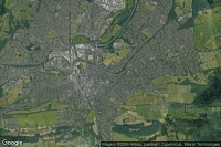 Vue aérienne de London Road (Guildford)