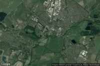 Vue aérienne de Huntingdon