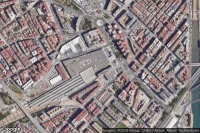 Vue aérienne de Málaga-María Zambrano