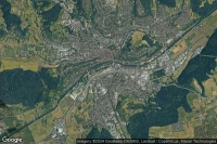 Vue aérienne de Tübingen Hbf