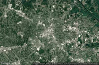 Vue aérienne de Burlington, NC