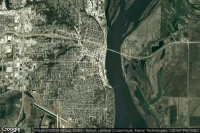 Vue aérienne de Burlington, IA
