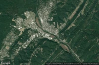Vue aérienne de Huntingdon, PA
