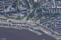Vue aérienne de Hamburg Landungsbrücken