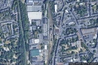 Vue aérienne de Rheydt Hbf
