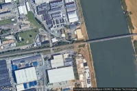 Vue aérienne de Worms Brücke