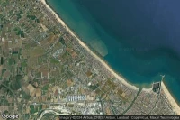 Vue aérienne de Rimini Viserba