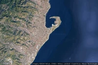 Vue aérienne de Messina Centrale