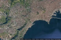 Vue aérienne de Napoli Molo Mergellina