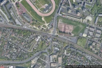 Vue aérienne de Champ de Courses d'Enghien