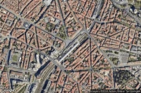 Vue aérienne de Montpellier Saint-Roch